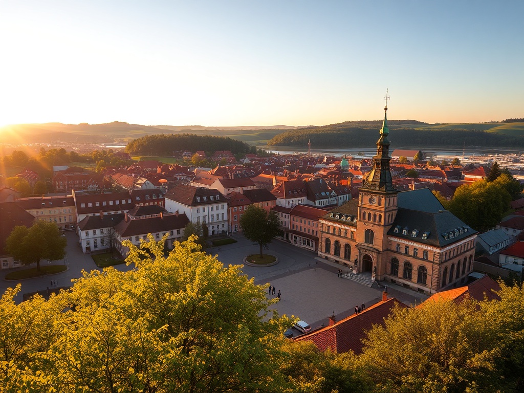 Malownicza leśna ścieżka w okolicach Jawora idealna na spacery w weekend marca