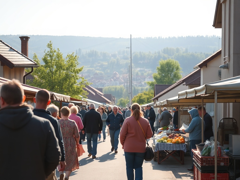 Plakat informacyjny o Dniu Ziemi w Jaworze z elementami przyrodniczymi i hasłem ekologicznym